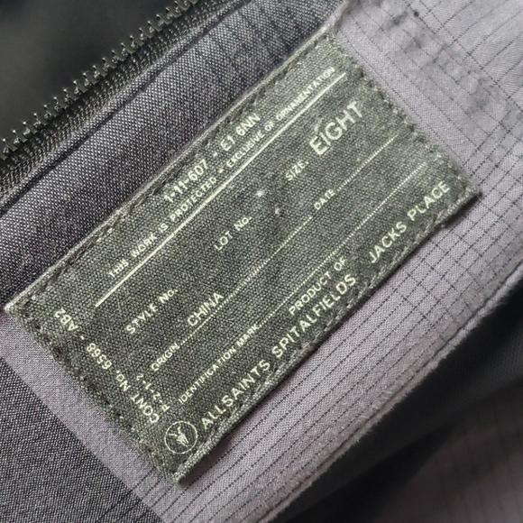 All Saints Lima Plaid One Shoulder Dress 8 - Picture 5 of 8